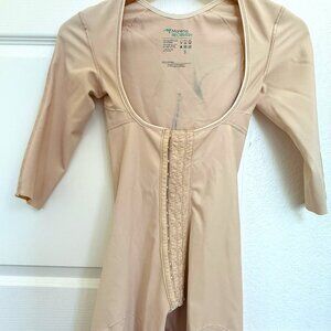 Marena Recovery Size Small Reinforced Bodysuit with Sleeves and Layered Panels